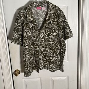 Cappsgallo Tropical Print Ladies Shirt XL NWOT Vintage